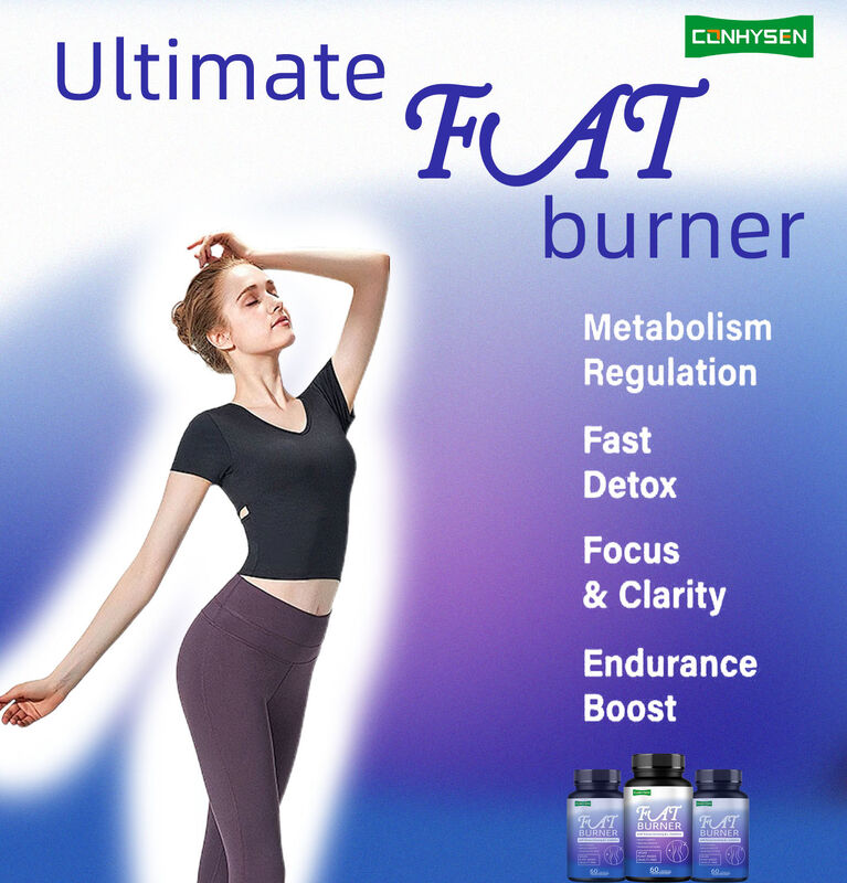 Thực phẩm bổ sung đốt mỡ chất lượng hàng đầu cho nam nữ với chiết xuất Nhân sâm, L-Carnitine 60 viên nang chay bổ sung chất xơ