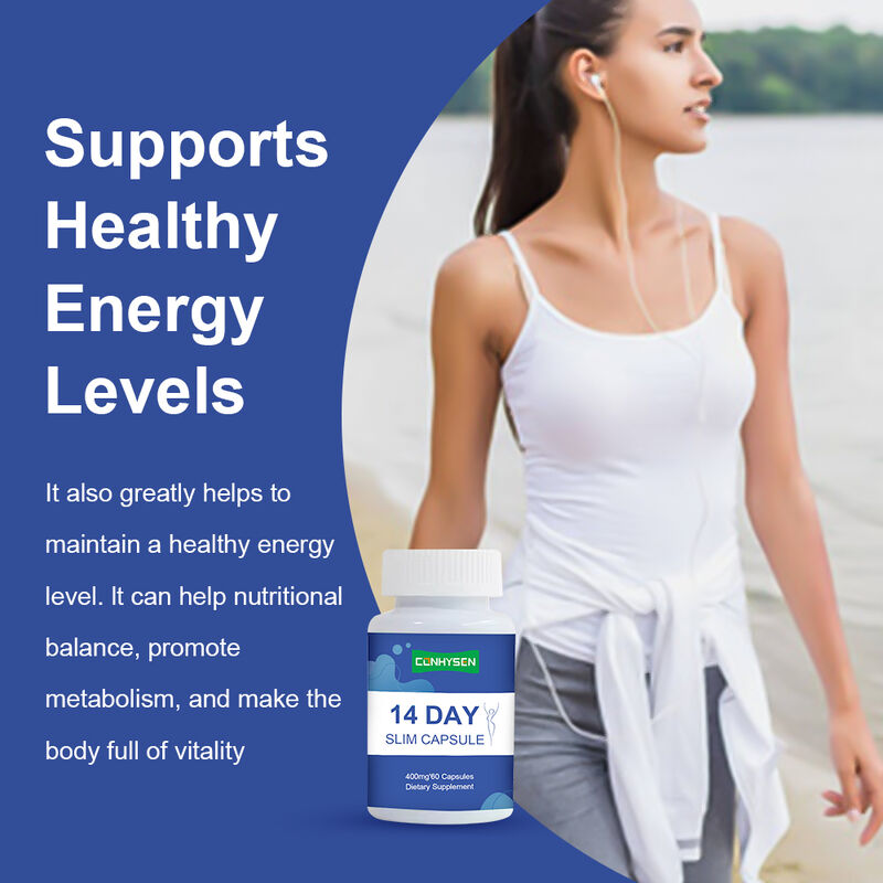 Nhãn riêng 14 ngày Slim Capsule hỗ trợ sức khỏe tiêu hóa và giảm cân bổ sung chế độ ăn uống Detox Capsules