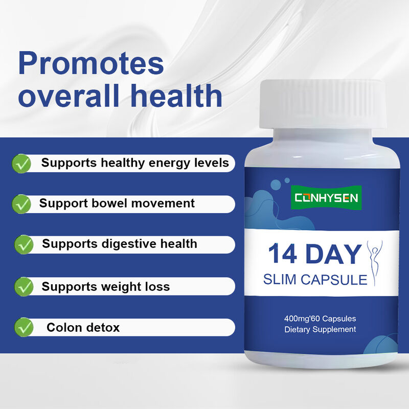 Nhãn riêng 14 ngày Slim Capsule hỗ trợ sức khỏe tiêu hóa và giảm cân bổ sung chế độ ăn uống Detox Capsules