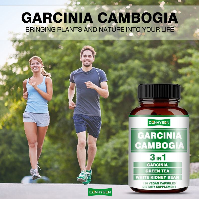Viên nang Garcinia Cambogia OEM hỗ trợ sản xuất năng lượng, cân bằng cơ thể, chất xơ, viên nang giảm cân