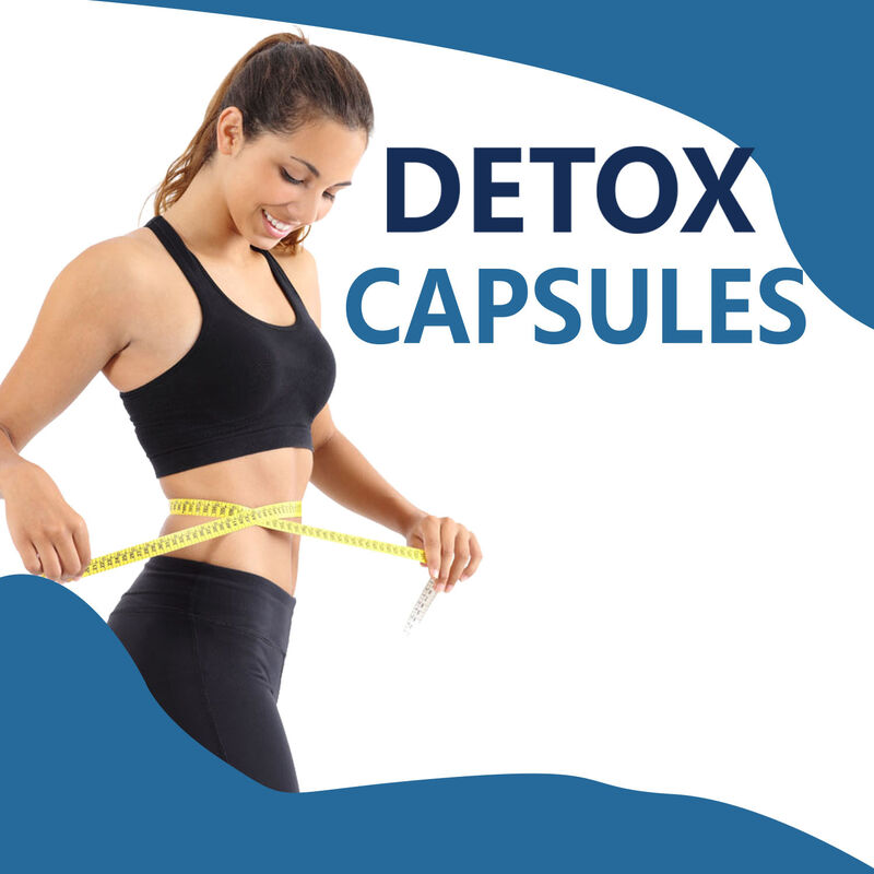 Nhãn hàng riêng Detox Capsules Các sản phẩm giảm cân từ thảo dược tăng cường trao đổi chất và hỗ trợ sức khỏe tiêu hóa cho người lớn