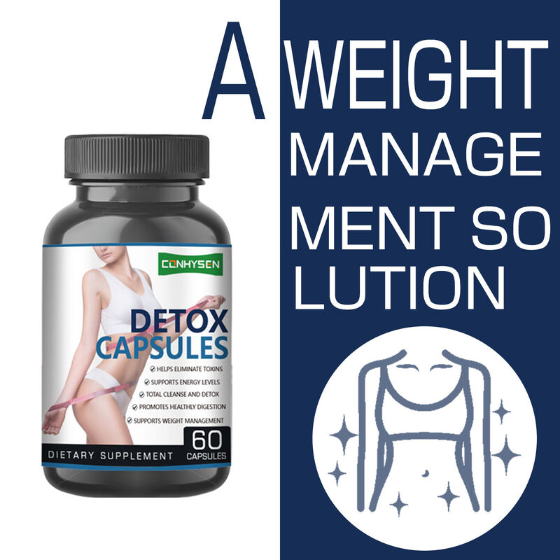 Nhãn hàng riêng Detox Capsules Các sản phẩm giảm cân từ thảo dược tăng cường trao đổi chất và hỗ trợ sức khỏe tiêu hóa cho người lớn