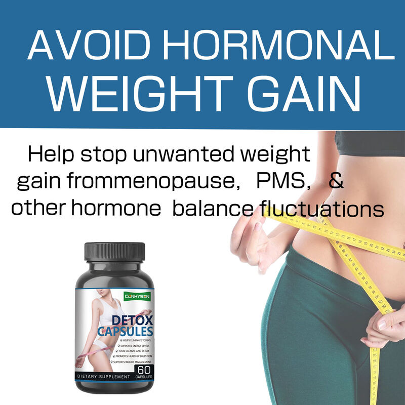 Nhãn hàng riêng Detox Capsules Các sản phẩm giảm cân từ thảo dược tăng cường trao đổi chất và hỗ trợ sức khỏe tiêu hóa cho người lớn
