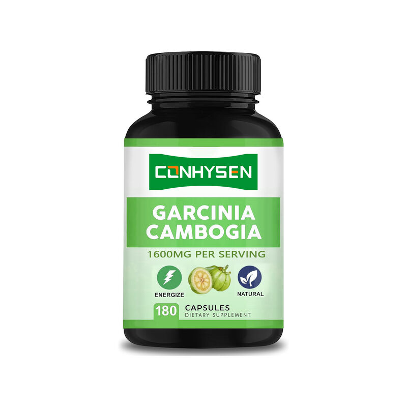 Thực phẩm chức năng chất lượng cao Viên nang Garcinia Cambogia nguyên chất Thúc đẩy năng lượng và sức bền Thực phẩm bổ sung tự nhiên