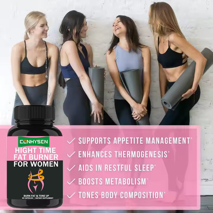 OEM / ODM Nhãn hiệu riêng Đêm Thời gian đốt cháy chất béo Chất chiết xuất đậu thận trắng Tăng cường trao đổi chất Phụ nữ hỗ trợ cơ bắp phục hồi viên nang