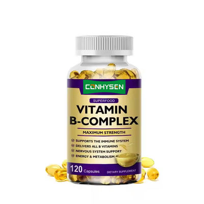 Nhãn nhãn riêng Vitamin B Complex Softgels hỗ trợ hệ thần kinh Multi Vitamin Gummies
