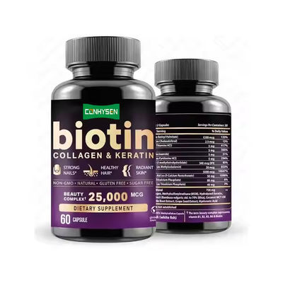 Vitamin Collagen Biotin Supplement Capsules hỗ trợ móng tóc và tăng trưởng da