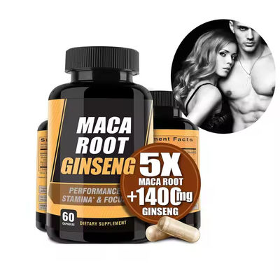 Nhãn hiệu cá nhân Thuốc hiệu suất nam Maca Root thuốc tăng cường sức mạnh sức chịu đựng sức khỏe