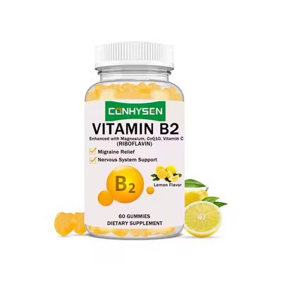 Vitamin B2 lành mạnh Gummies 60 Gummies CoQ10 Hệ thống thần kinh hỗ trợ OEM ODM