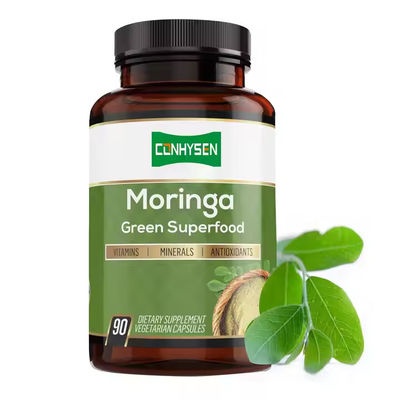 Custom Flavor Pure Organic Moringa Capsules cho hệ miễn dịch & tăng cường năng lượng