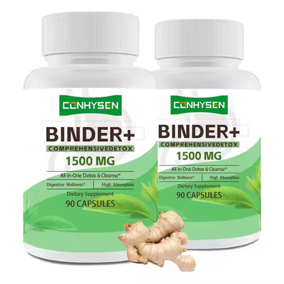 Binder Supplement Capsules Hỗ trợ chức năng gan Sức khỏe Detox Làm sạch tiêu hóa