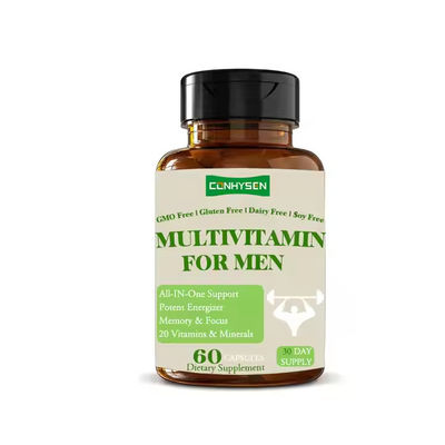 Logo tùy chỉnh bổ sung vitamin đa viên nang cho nam giới tăng cường năng lượng trí nhớ