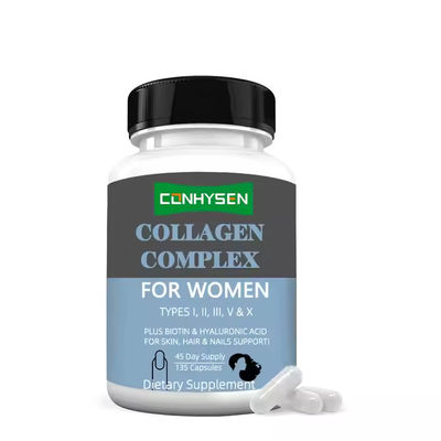 Collagen Complex Capsules For Women Biotin Vitamin C Supplement Nhà máy cung cấp