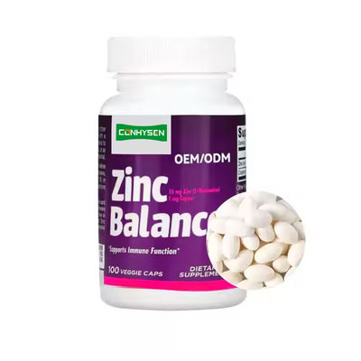 Hỗ trợ sức khỏe Zinc Balance Supplement Capsules hỗ trợ chức năng miễn dịch hàng ngày