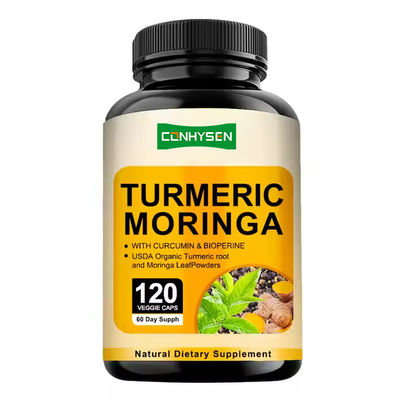 Củ nghệ và viên nang moringa giàu chiết xuất gốc nghệ bổ sung tăng cường miễn dịch