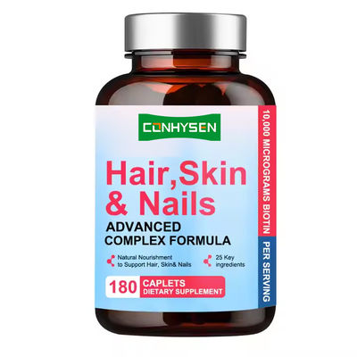 Tóc da móng tay viên giàu nhiều vitamin bổ sung biotin viên nang OEM Logo