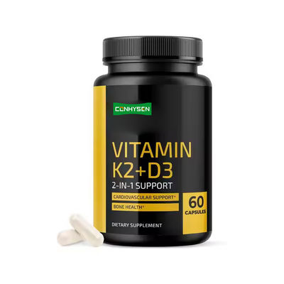 Hỗ trợ tim mạch bổ sung canxi viên Vitamin K2 D3 viên nang OEM ODM