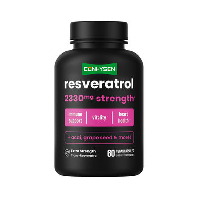 Các viên thuốc bổ sung trà xanh Các viên Resveratrol hữu cơ hỗ trợ sức khỏe tim OEM