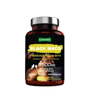 Nhãn hiệu riêng Black Maca Root Capsules Tăng ham muốn tình dục cho hiệu suất nam giới