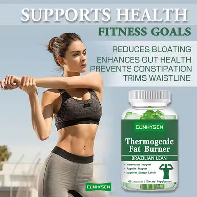 Thermogenic Fat Burner Gummies hỗ trợ trao đổi chất sức khỏe hương vị tùy chỉnh