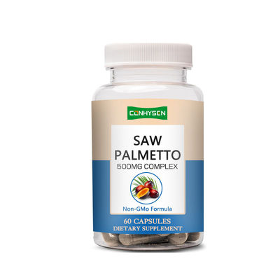 Các viên nang Saw Palmetto tùy chỉnh hỗ trợ sức khỏe tiết niệu Không chứa gluten 60 viên