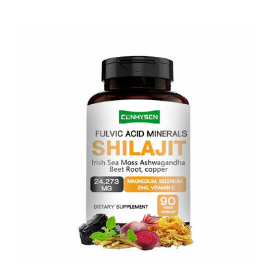 50% axit fulvic khoáng chất viên nang Shilajit hỗ trợ hiệu suất nhận thức