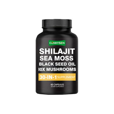 Viên nang Shilajit 30 trong 1 để tăng cường sức mạnh tự nhiên Viên nang Tảo biển