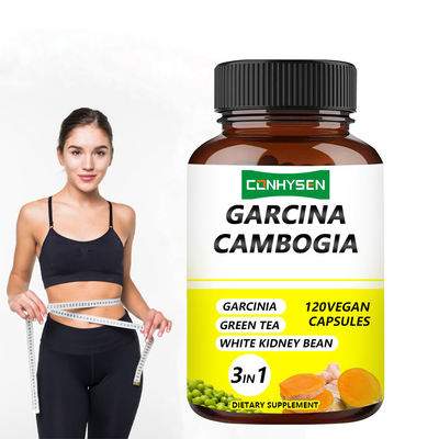 Sản xuất nhà máy Garcinia Cambogia Capsules 3 trong 1 Các thành phần cao cấp Tăng năng lượng