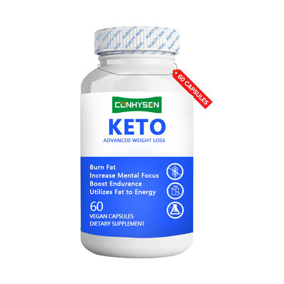 Viên nang KETO đốt cháy chất béo, bổ sung tăng cường sức bền với hỗn hợp Keto độc quyền