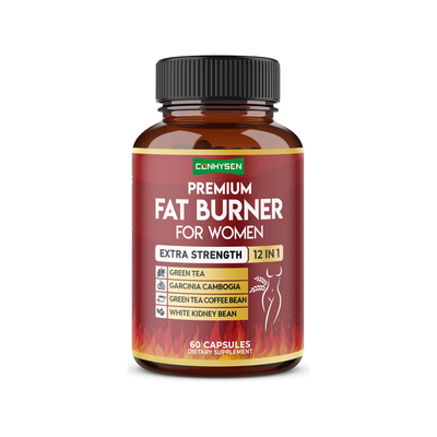 Viên nang giảm cân 12 trong 1 Extra Strength dành cho phụ nữ, thuần chay, với trà xanh, Garcinia Cambogia, đậu thận trắng, hỗ trợ trao đổi chất và tiêu hóa