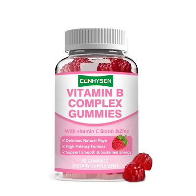 Kẹo dẻo Vitamin B Complex Hiệu lực cao B12 cho Năng lượng bền vững Hỗ trợ miễn dịch Thực phẩm bổ sung sức khỏe