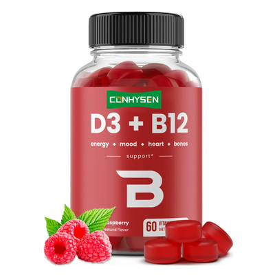Bổ sung lượng lớn Vitamin B12 kẹo cao su hỗ trợ tim Vitamin D3 kẹo cao su