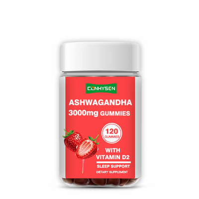 Nhập khẩu bán buôn Custom Ashwagandha Gummies Hỗ trợ tâm trạng hàng ngày & Khả năng chống căng thẳng
