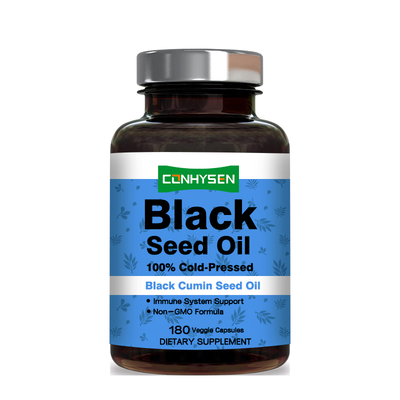 Black Seed Oil Capsules 500mg để hỗ trợ khớp da tóc