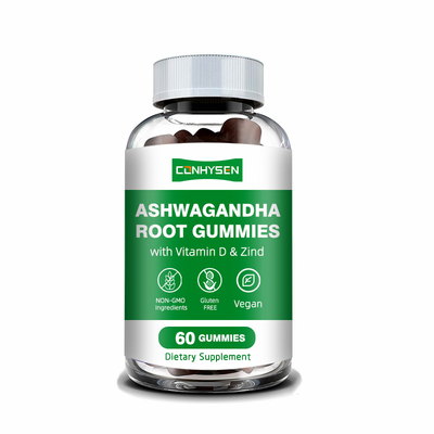 Giá bán buôn kẹo cao su Ashwagandha với vitamin D2 18 tháng Thời hạn sử dụng