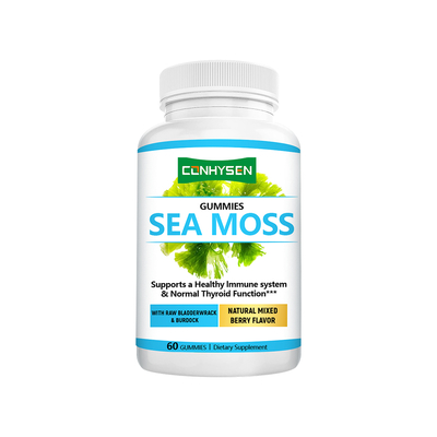 Sea Moss Gummies Natural Energy Support Mixed Berry Taste OEM/ODM Tùy chọn