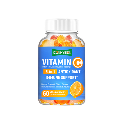 Kẹo dẻo Vitamin C với Chiết xuất Cơm cháy Hỗ trợ Da Tóc Móng Nhà sản xuất Thực phẩm bổ sung