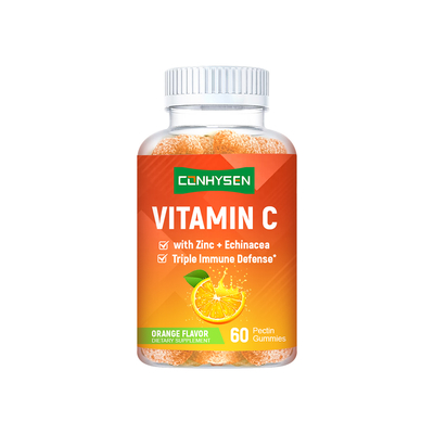 Kẹo dẻo Vitamin C Pectin với Kẽm OEM/ODM Tùy chỉnh Cải thiện Mức năng lượng
