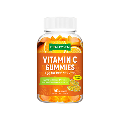 Kẹo dẻo Vitamin C 250mg Tùy chỉnh Duy trì Làn da Khỏe mạnh Sản xuất trực tiếp tại nhà máy