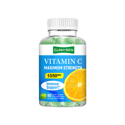 Kẹo dẻo Vitamin C 1050mg Giá sỉ Tăng cường Tóc Khỏe Mạnh Da Móng ODM