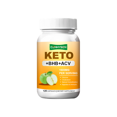 Keto Capsules với BHB ACV 1600mg Factory Direct Digestion Hỗ trợ miễn dịch