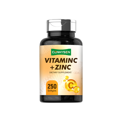 Viên nang mềm Vitamin C với Kẽm Giá sỉ Hỗ trợ chống oxy hóa Tùy chỉnh