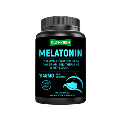 Viên nang Melatonin Tùy chỉnh 1148mg Sản xuất trực tiếp Tăng cường Chất lượng Giấc ngủ Trước khi đi ngủ