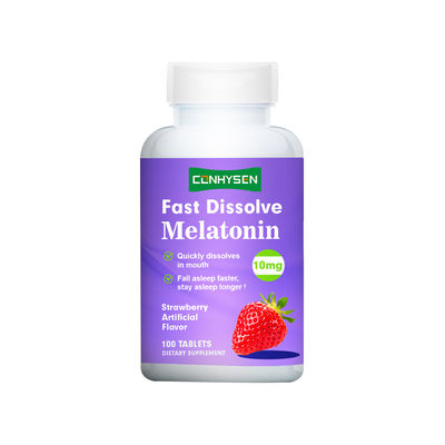Nhà máy cung cấp 10mg Melatonin thuốc thúc đẩy thư giãn ngủ lâu hơn