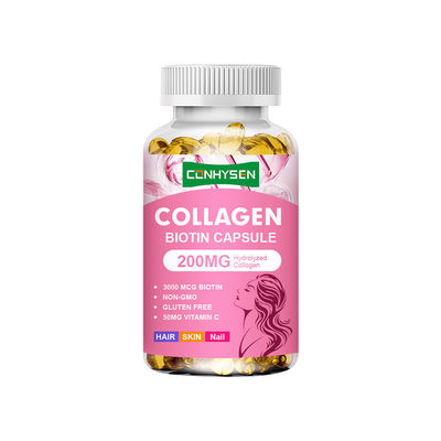 200mg Collagen Capsules Premium Custom Strong Nails Nhà cung cấp da tỏa sáng