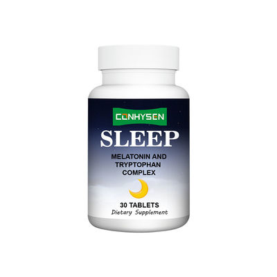 Viên nén Melatonin Phức hợp Melatonin Tryptophan Hỗ trợ Giấc ngủ với GABA L Theanine Giấc ngủ ngon giấc