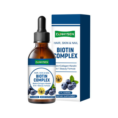 Biotin Complex Liquid Drops Women Men Beauty Wellness Support HealthBộ bán lẻ tùy chỉnh