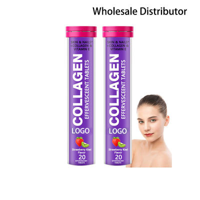 Viên sủi bọt Collagen OEM L-glutathione Vitamin C Bổ sung năng lượng
